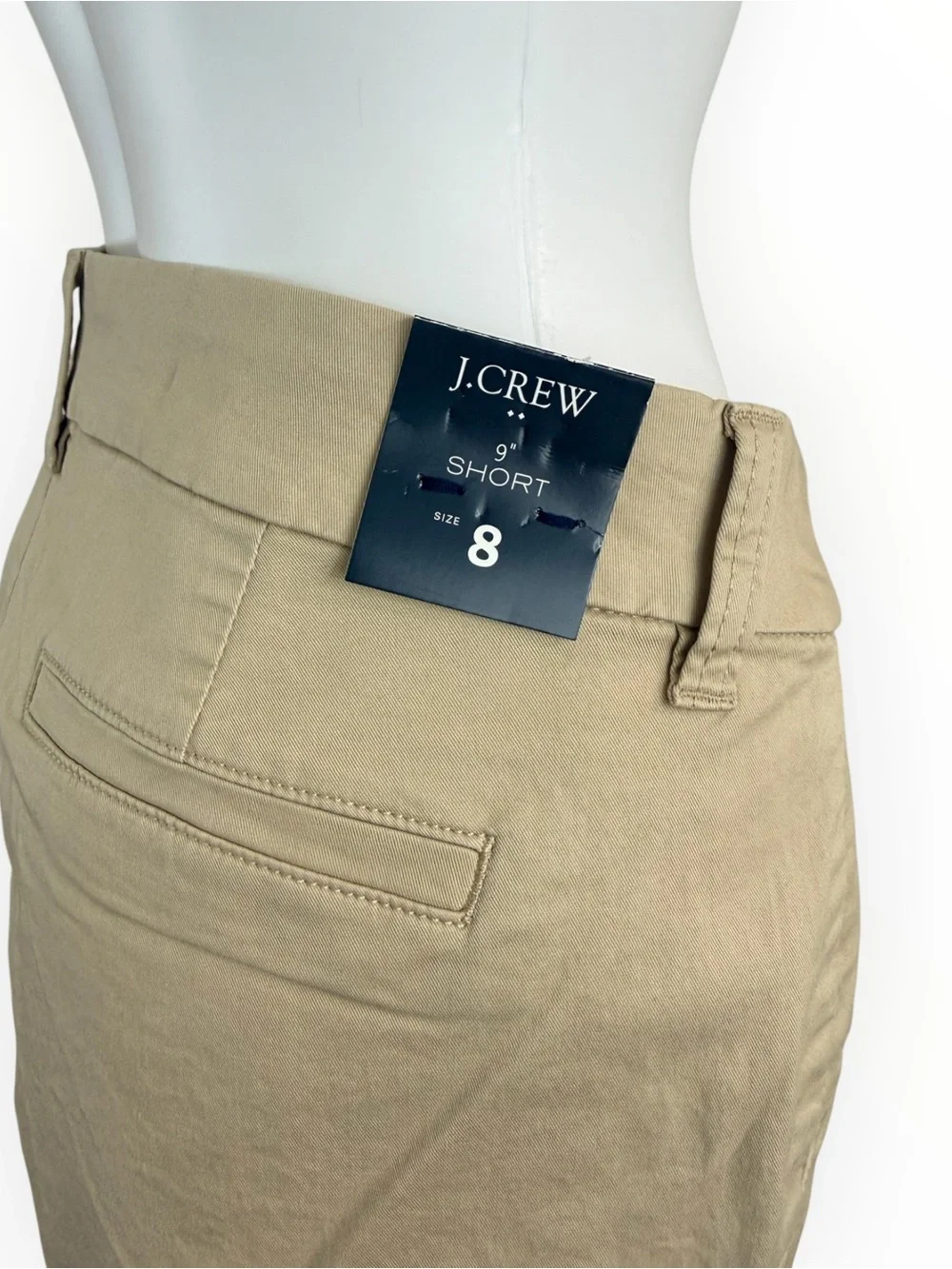 J. Crew NWT Khaki 9” Bermuda Shorts Size 8 P0991
